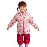 PERLETTI Regenset Kinder Wasserdicht mit Regenjacke und Regenhose - Reflektierende Regenanzug Matschanzug Set Jacke Hose Klein Jungen Mädchen (DE/NL/SE/PL, Alter, 4 Jahre, 5 Jahre, Regular, Einhorn)