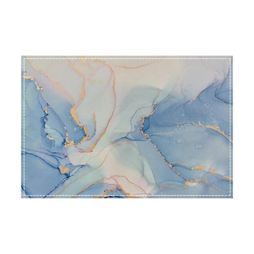 4/6/8Pcs Marble Pattern Printing Placemats...