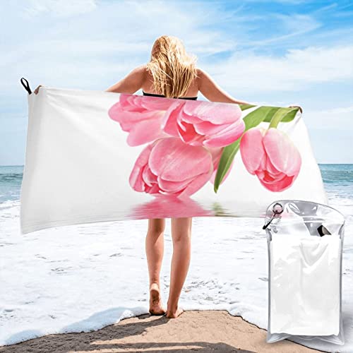 Serviette de plage microfibre absorbante pour éviter le sable en voyage