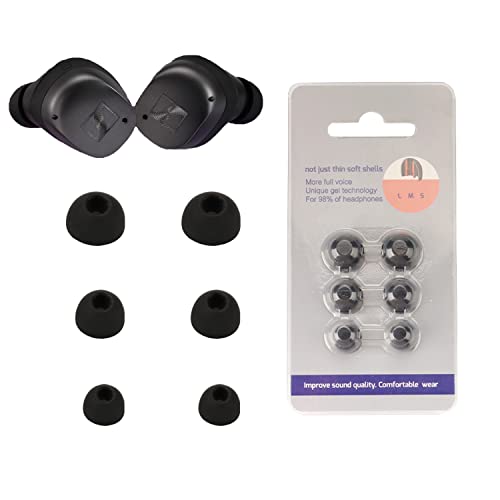 Sennheiser ワイヤレスイヤホン 赤と黒 交換用イヤーチップ付き 41SkFqCR5iL.jpg