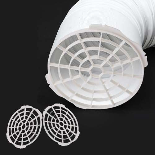 BlissfulAbode 2 piezas de polvo y pantalla para conducto de escape de CA portátil de 130/150 mm, 150 mm