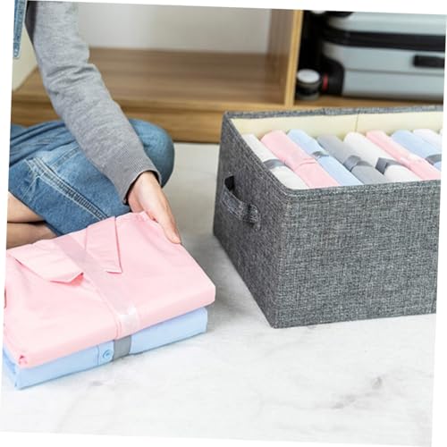 Boîte de rangement en tissu compacte ERINGOGO pour vêtements et bureau