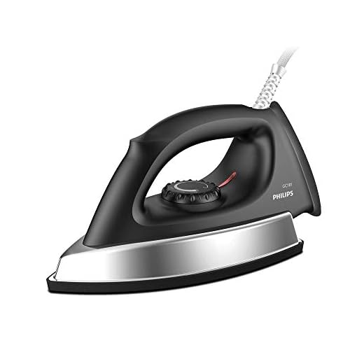 Philips GC181 Heavy Weight 1000-Watt Dry Iron (Black)