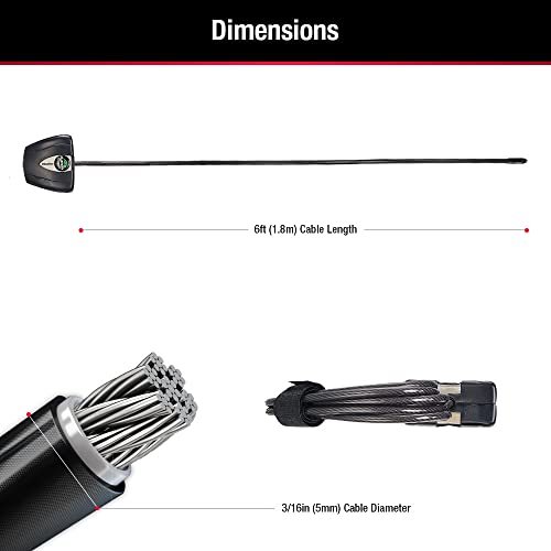 image for Master Lock Python Cable Lock, Cable Lock with Keys, Trail Camera and 