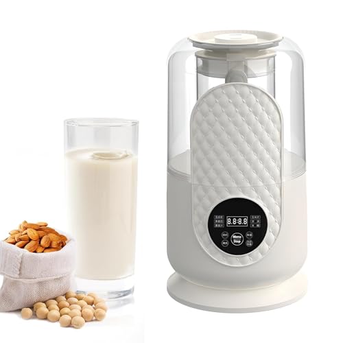 Máquina para hacer bebidas, a base de plantas – Máquina de leche de soja de 1 litro con pantalla LED digital y función de mantener caliente, capacidad de 33 onzas para la cocina del hogar