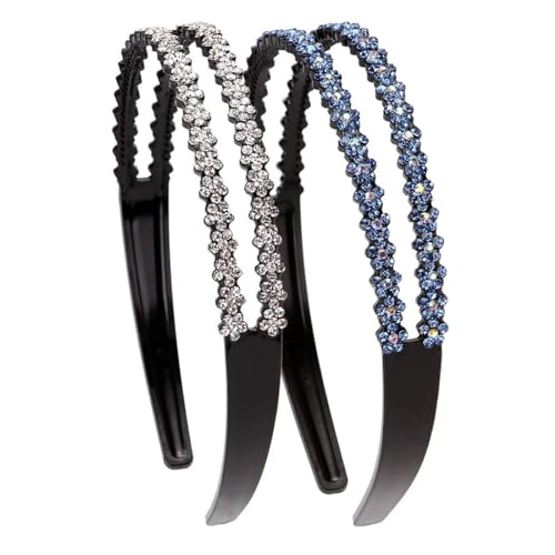Cerchietto Con Strass Nero - Fascia Capelli Elegante Per Feste