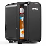 Enventor Mini Kühlschrank, AC/DC-Stromversorgung, 6L, Schwarz