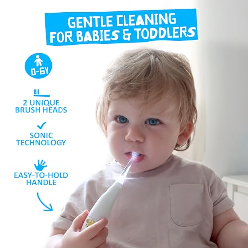 Image of Jack N' Jill Tickle Tooth Sonic Toothbrush, 1 Pack + Replacement Head