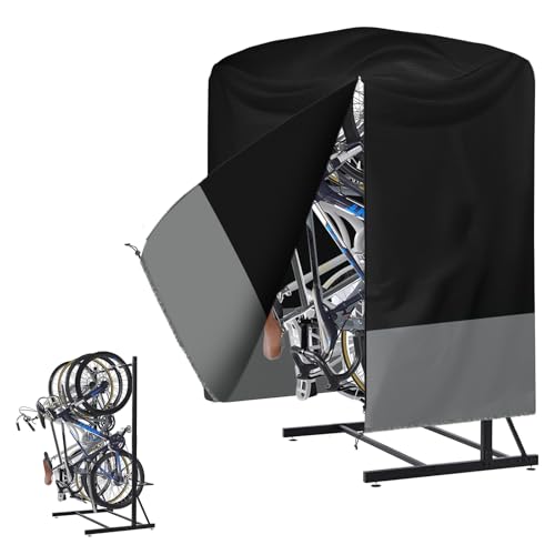 Kistrba Vertical Bike Rack Cover, Waterproof Bike Cover, Outdoor Sun