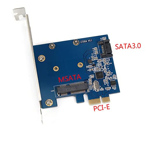 Adaptateur PCIe 3.0 MSATA SSD avec support low profile pour PC fixe - 3