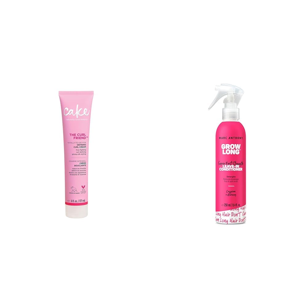 Cake Beauty Curl Cream & Marc Anthony Leave-In Conditioner Hair Bundle