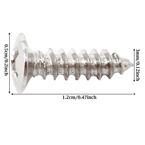 Honbay 150Pcs Guitar Bass Pickguard Mounting Screws Electric Guitar Cover Plate Backplates Screws Metal Replacement Screws For St Tl Lp Sg Guitar Parts (3 Color) #TOP1