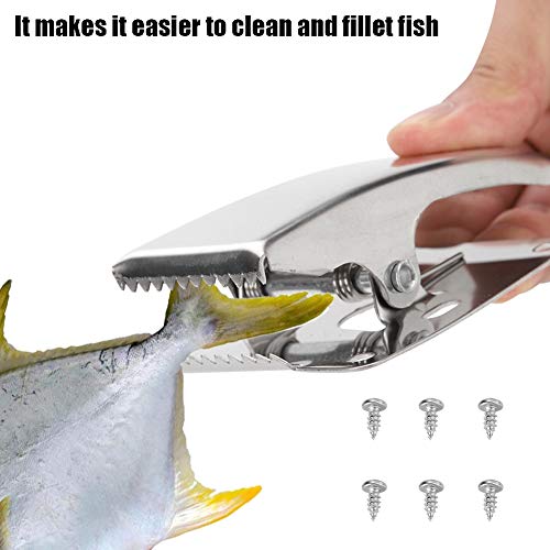 Xinde Fish Cleaning Tool, Durable Fish Clamp For Cutting Board, Silver Corrosion Resistant For Easy Cleaning And Filleting, Outdoor Camping, #TOP6