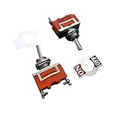 ON-OFF トグルスイッチ 左がオルタネイト接続 右がOFF 2回路2接点 2個入 ＜swp-151＞