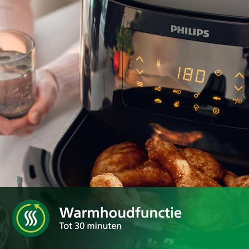 Philips Essential Airfryer XL - 6.2 L Pan, Friteuse Zonder Olie, Rapid Air-Technologie, HomeID App (HD9270/90) - Afbeelding 4