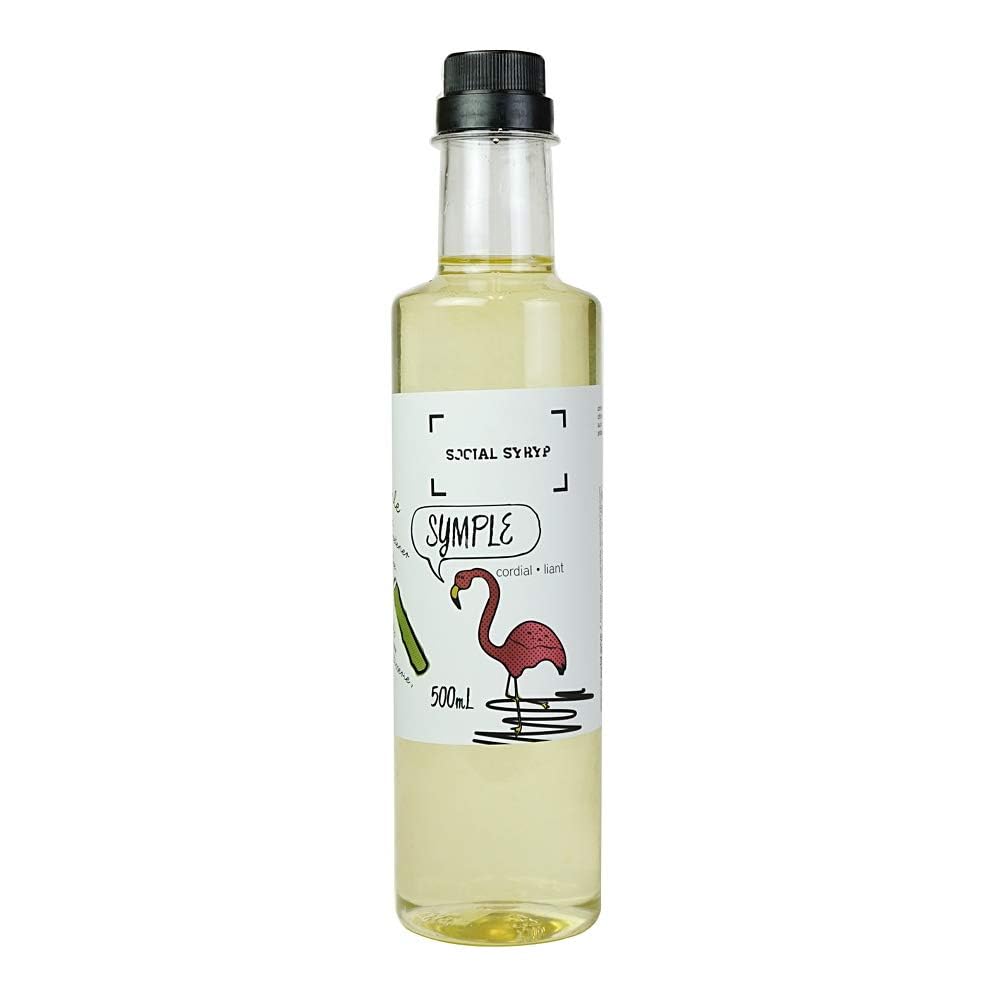 Simple Syrup Cordial Mixer - 500mL (16.9 oz) | Bar Syrup for The