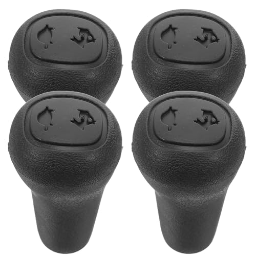 Homoyoyo 4pcs Forklift Joystick Handle Replacement Set, Plastic Gear Shifter Shift Lever Knobs for Manual Transmission, Forklift Control Lever Grip Knobs for Industrial Logistics Equipment