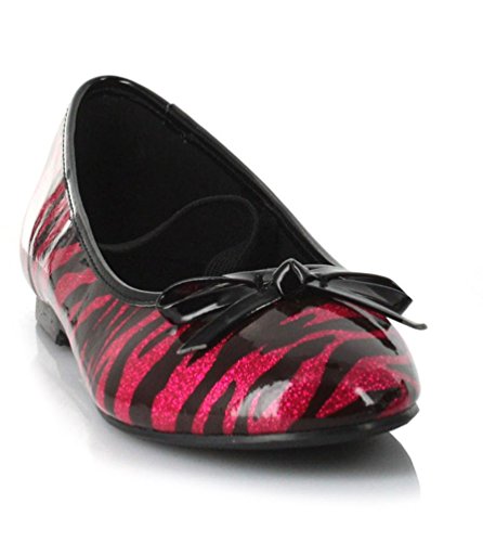 Ellie Shoes Children's 0 Inch Heel Zebra Ballet Slipper2