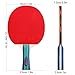 Karlak Ping Pong Paddles Set Table Tennis Rackets with 3- Ping Pong Balls for Indoor Game