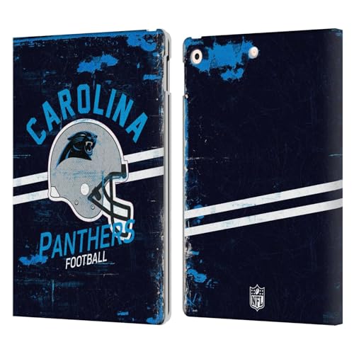 Étui iPad 10.2 Carolina Panthers Head Case Designs en cuir pour tablette Apple