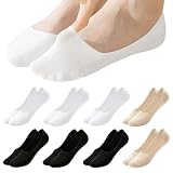 Pack de 8 Paires ：Le pack de 8 paires de chaussettes invisibles femme répond aux besoins quotidiens. Couleurs classiques qui s'accordent avec toutes vos chaussures