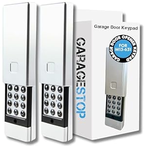 GARAGE STOP 2x for Marantec Garage Door Keypad, Wall Mount Garage Door Opener Keypad M13-631, 104053, Wireless Garage Door Keypad Opener fits Marantec Garage Door Remote