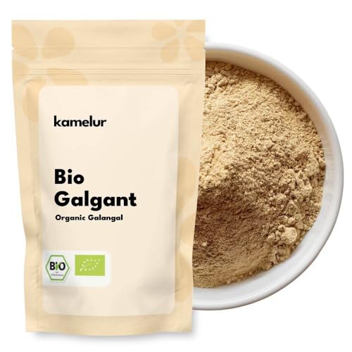 Kamelur 250g BIO Galgant Gewürz gemahlen - aromatisches BIO Galgant Pulver hergestellt aus der...