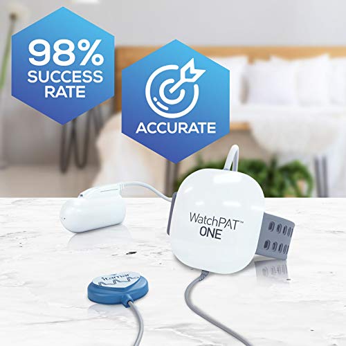 Home Sleep Apnea Test Diagnostic Machine (HSAT): Watchpat One at Home Sleep Study Kit by Itamar Medical. Tests The Need for A CPAP Or Other Sleep Solution