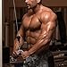 A2ZCARE Combo Cable Attachments for Gym, Cable Machine Accessories, LAT Pull Down Attachment with Multiple Option (K. Combo V-Handle, Tricep Rope, V-Bar and 2 Snap Hook)