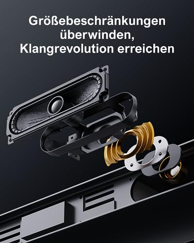 Funklautsprecher Ultimea Soundbar für TV-Geräte mit Dolby Atmos