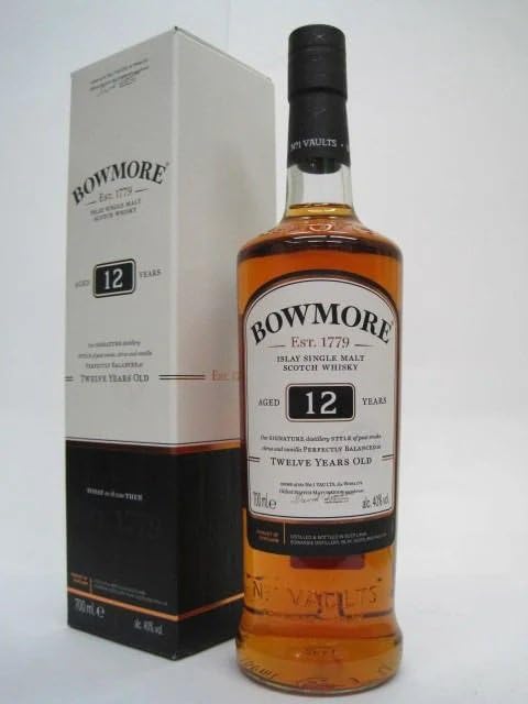 Amazon.co.jp: 【旧ラベル】ボウモア 12年 箱付き (白箱) 並行品 40度