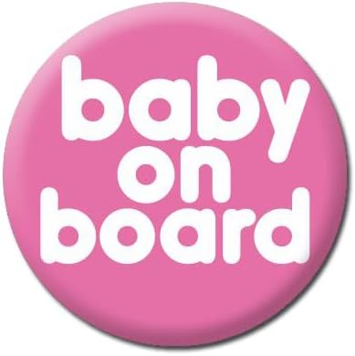 Funny Button Pin Badge - 32mm - Baby on Board - Pregnancy Badge - New Mum Gift - Dean Morris Cards