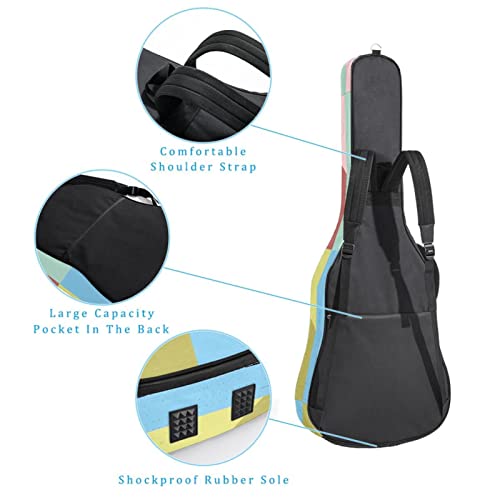 Étui de protection rembourré pour guitare acoustique classique et classique, Multicolore 01., 42.9×16.9×4.7 in… - Les Beatles, Paul McCartney, John Lennon, RIngo Starr, George Harrison Étui de protection rembourré pour guitare acoustique classique et classique, Multicolore 01., 42.9x16.9x4.7 in… – Image 4