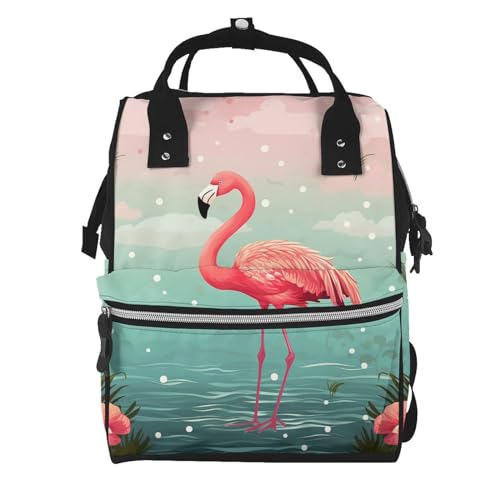Sac à langer multifonction contre le désordre avec poche ordinateur portable