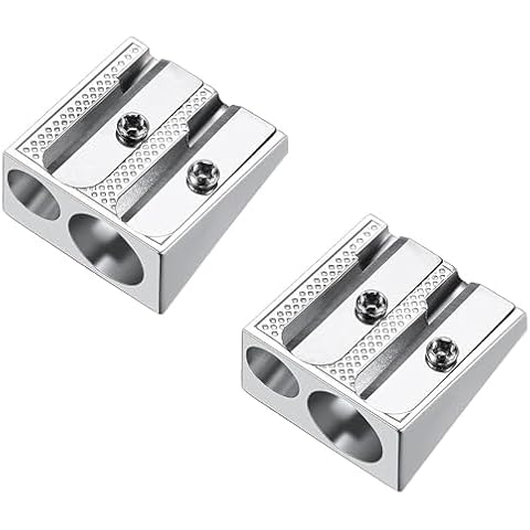 DOETYD Double Hole Metal Pencil Sharpener Cover