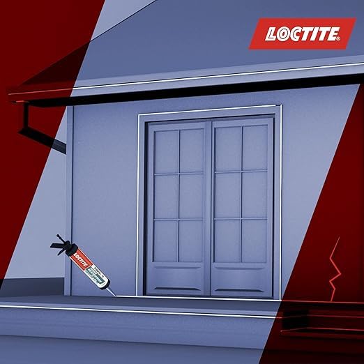 Image of Loctite Weatherproof sealant(White), neutral, indoor & outdoor, ACP, glass, glazing, tiles, ultra fast drying, heat resistant, no stringing, waterproof silicone adhesive, tile grout, 280 ml