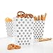 Produktbild PartyMarty 24x Snackbox Popcorn Tüte Happy Dots in Silber - wunderschöne Boxen mit Punkten für Snacks, Süßigkeiten, Popcorn & Geschenke GmbH®