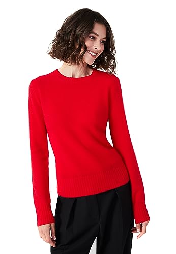 Image of Cashmere Crew Neck Sweater by Style Republic | Lightweight Tops, Ultra Soft Feel, Naturally Breathe, Knitted Pullover Jumper, Autumn Winter Style, Hand Wash Only