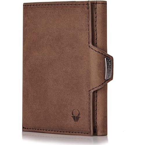 DONBOLSO Porte Carte NextGen | Portefeuille avec Protection RFID | Portefeuille Homme Cuir Mince avec Pochette à Monnaie | Etui Jusqu'à 11 Cartes | Porte Monnaie Homme...