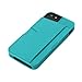 Smartish iPhone 5/5s/SE (2016) Wallet Case - Q Card Case for iPhone 5/5s/SE (2016) [Protective Slim Cover] [Silk] - Green Fabric