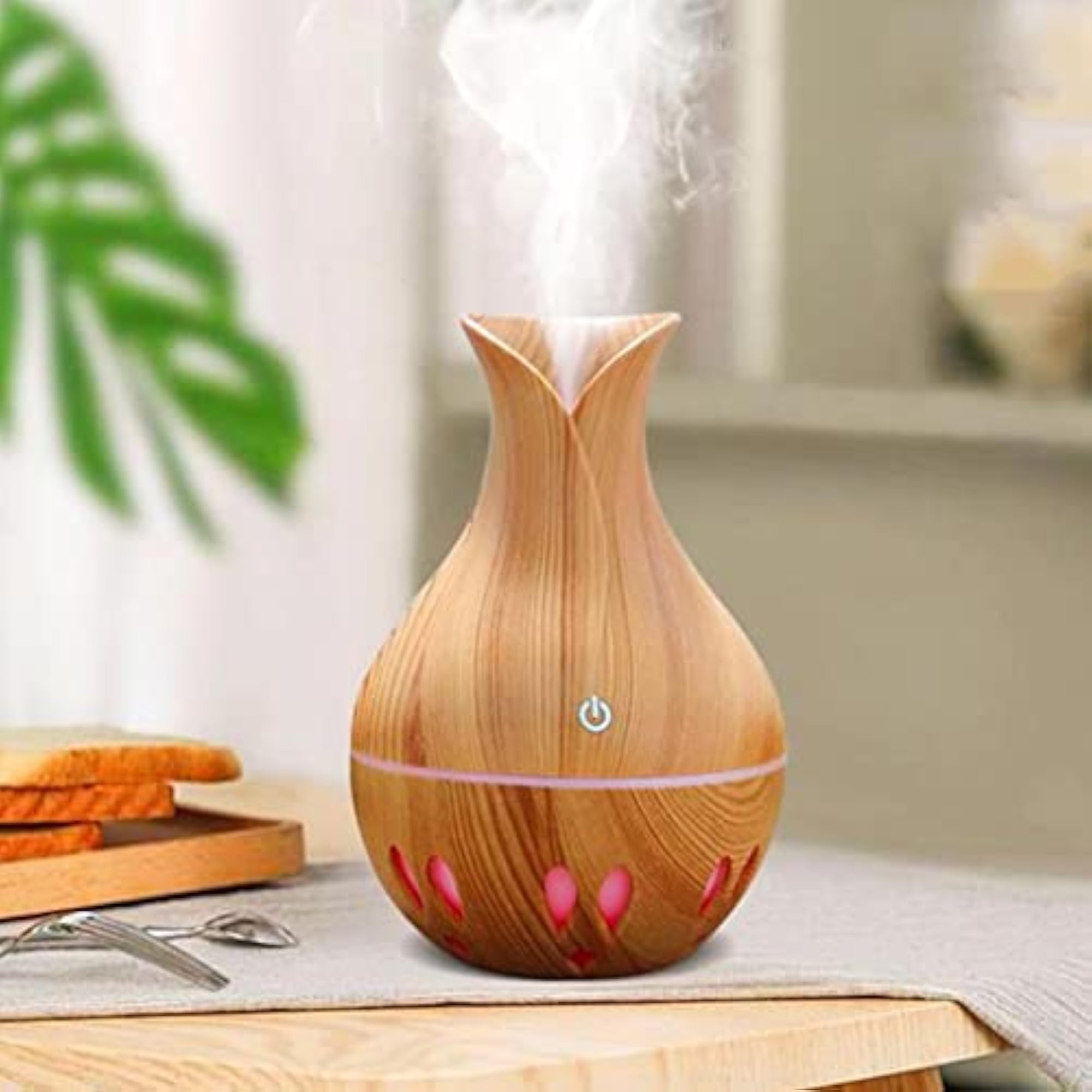 Wood Grain Aromatherapy Diffuser for Home & Car
