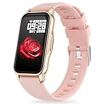 Fitness Tracker with 24/7Heart Rate, Blood Pressure, Sleep Tracking, Calorie, Activity Tracker IP68 Waterproof Step Tracker for Android iPhones Women Men (Pink)