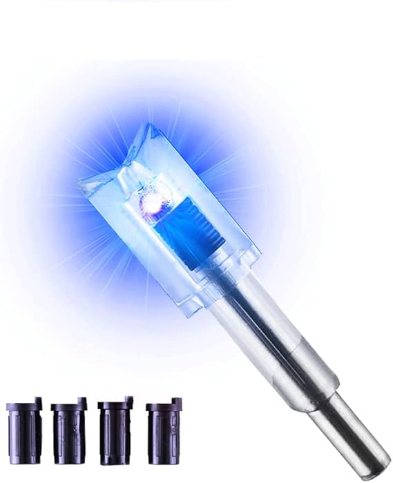 DEEPOWER Crossbow Lighted Nock with ON/Off Switch 4 Pack with .285