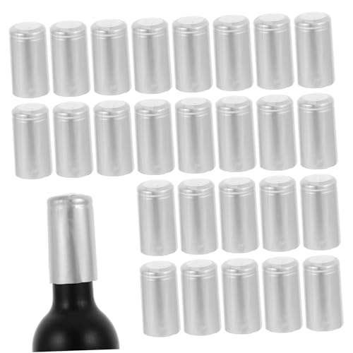 GRIRIW Heat Shrink Capsules for Wine Bottles 100pcs Bottle Heat Shrink Caps Practical Wine Bottle Sealer Excellent Texture