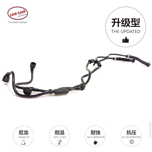Image of LINK-LOCK Coolant Pipe Secondary Kettle To Water Tank Exhaust Pipe A2535017000 2535017000 for Mercedes-Benz M274 C200 C260 E200 E260 GLK260 GLC260 V260 W213 W205 X253 X204