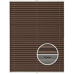 Persianas Enrollables Ligeras ondeco Estor plisado térmico sin agujeros con soportes de sujeción, protección solar para ventanas interiores, protección de luz y opaco, estor plegable para puerta, persiana enrollable ligeramente