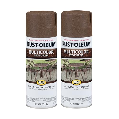 Rust-Oleum Stops Rust Multi-Color Textured Spray Paint Autumn Brown