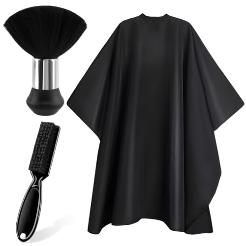Professional Hair Cutting Barber Cape, for Men Women Salon Haircut Styling Supplies,with Neck Duster Brush and Barber Brush,Barber Accessories for Unisex