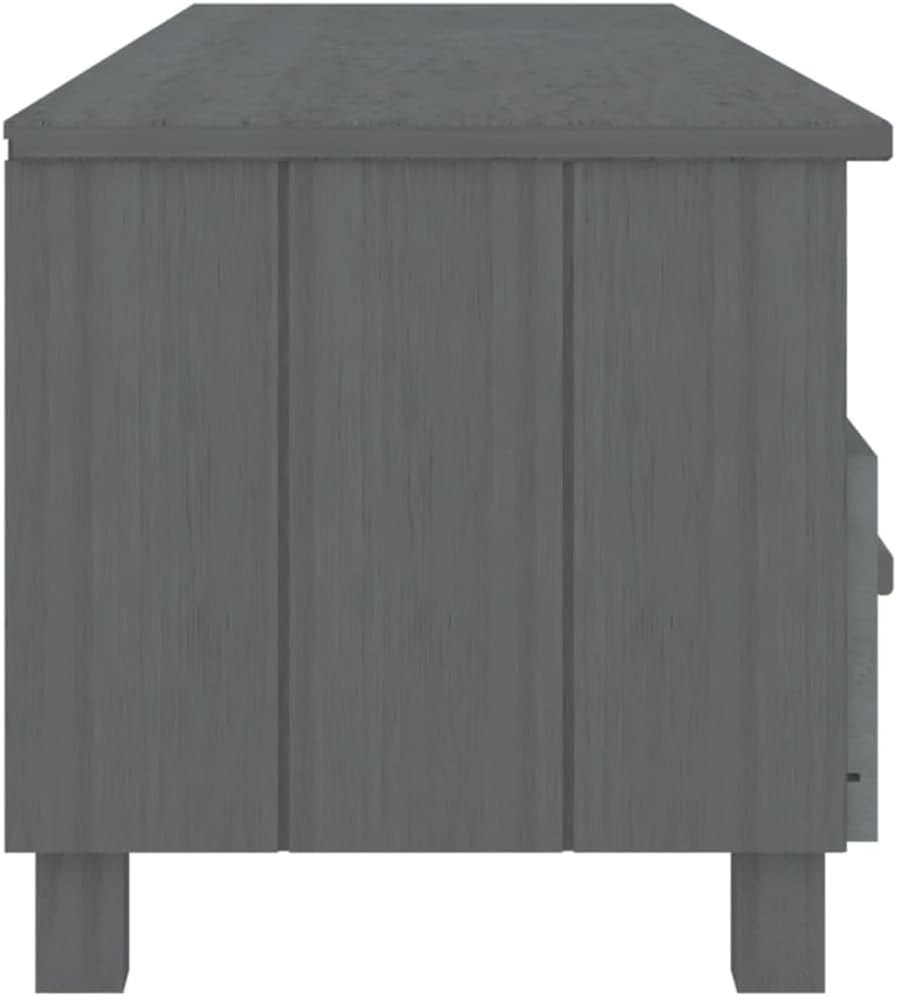 TV Cabinet HAMAR Dark Gray,Minimalist TV Stand,Display Cabinet,Freestanding TV Cabinet,Corridor Cabinet,Living Room Furniture,for Living Room,Media Room,Study,62.2"x15.7"x15.7" Solid Wood Pine