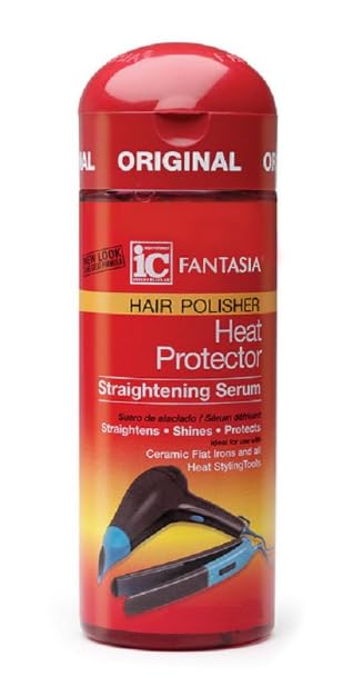 Fantasia IC Heat Protector Straightening Serum, 2 Ounce - with a comb